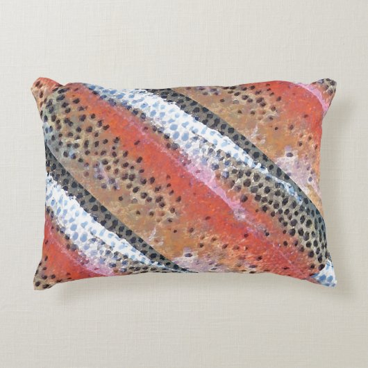 レインボーマスのスキン抽象芸術パターン印刷 アクセントクッション (正面)