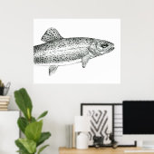 レインボーマススケッチポスター ポスター (ホームオフィス)