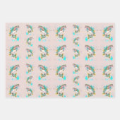 レインボーマス紫ラッピング紙シート ラッピングペーパーシート (正面2)