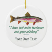 レインボーマス釣り釣り、釣り セラミックオーナメント (裏面)