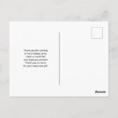 レインボーマネで美しいユニコーンありがとう ポストカード (裏面)