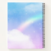 レインボーマネ&テールで美しいユニコーン ノートブック (裏面)