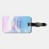 レインボーマネ&テールで美しいユニコーン ラゲッジタグ (裏面横)