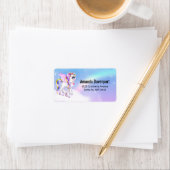 レインボーマネ&テールで美しいユニコーン ラベル (インサイチュ)