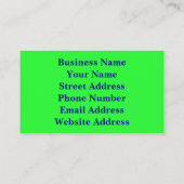 レインボーマリゴールド 名刺 (裏面)