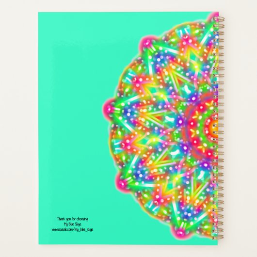 レインボーマンダラアクアボホプランナー プランナー手帳 (裏面)