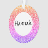 レインボーマンダラカスタマイズ可能アクリルオーナメント オーナメント (正面)