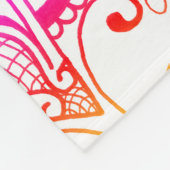 レインボーマンダラフリースブランケット フリースブランケット (角)