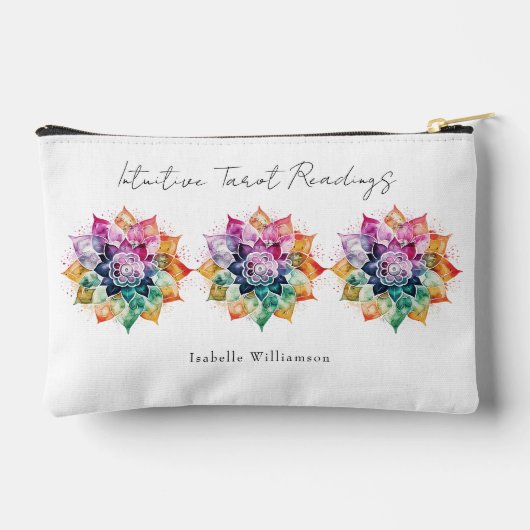 レインボーマンダラ密教超能力Oracleタロットカード アクセサリーポーチ (裏面)