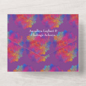 レインボーマンダラ結婚インディアンズオールインワンインヴィッティ オールインワン招待状 (裏面)