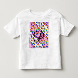 レインボーマンダラ プライドモノグラム - ビブラントジオメトリック トドラーTシャツ