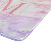 レインボーマーブルメタリックモノグラム カッティングボード (角)