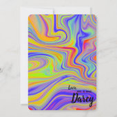 レインボーマーブル 感謝カード (裏面)