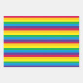 レインボーマーメイドスケストライプールとドット ラッピングペーパーシート (正面2)