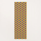 レインボーマーメイドスケール名前をカスタムする ヨガマット (裏面)