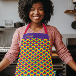 レインボーマーメイドスケール エプロン