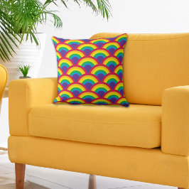 レインボーマーメイドスケール クッション