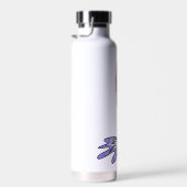 レインボーマーメイドピンクブルーパープルグリーン ウォーターボトル (右面)