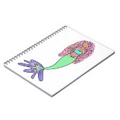 レインボーマーメイドピンクブルーパープルグリーン ノートブック (左側)