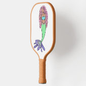 レインボーマーメイドピンクブルーパープルグリーン ピックルボールラケット (左)