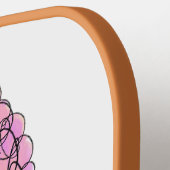 レインボーマーメイドピンクブルーパープルグリーン ピックルボールラケット (左詳細)