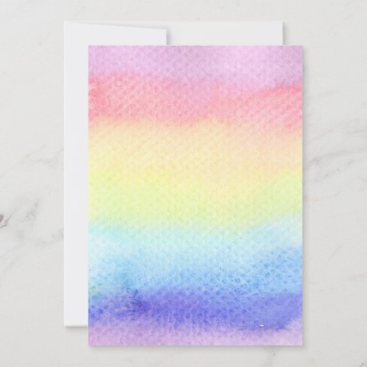 レインボーマーメイド招待状シルバーマーメイド 招待状 (裏面)