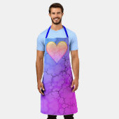 レインボーマーリングハート エプロン (着用した状態)