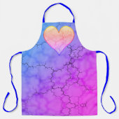 レインボーマーリングハート エプロン (正面)