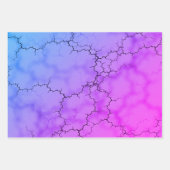 レインボーマーリングハート ラッピングペーパーシート (正面3)