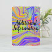 レインボーマーリング追加情報カード 招待状 (スタンド正面)