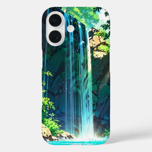 レインボーミストアニメ滝 Case-Mate iPhoneケース (裏面)