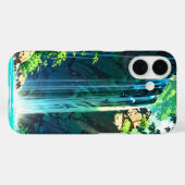 レインボーミストアニメ滝 Case-Mate iPhoneケース (裏面 (横))