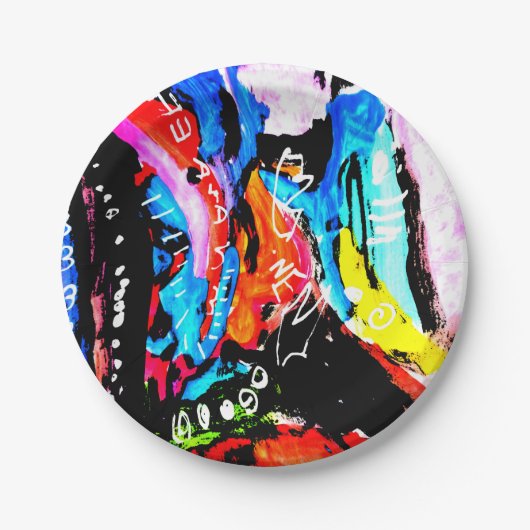 レインボーミックスド ペーパープレート (正面)