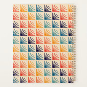 レインボーミッドセンチュリーパタモダンーンモノグラム プランナー手帳 (裏面)