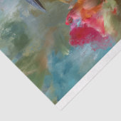 レインボーミツバチを食べる鳥の熱帯花デコページ 薄葉紙 (詳細)