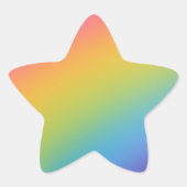 レインボーミディアムヒューズ 星シール (正面)