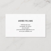 レインボーミニマストライプリスト手作り名刺 名刺 (裏面)