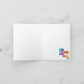 レインボーミニマルクリスマス シーズンカード (内部)