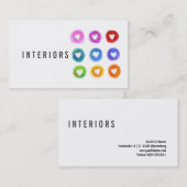 レインボーミニマル名刺 名刺 (正面/裏面)