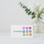 レインボーミニマル名刺 名刺 (スタンド正面)