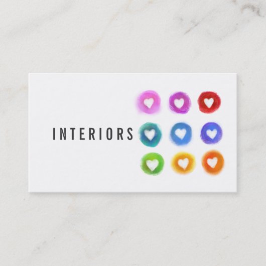 レインボーミニマル名刺 名刺 (正面)