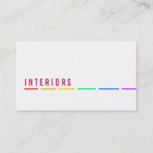 レインボーミニマル名刺 名刺 (正面)