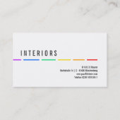 レインボーミニマル名刺 名刺 (裏面)