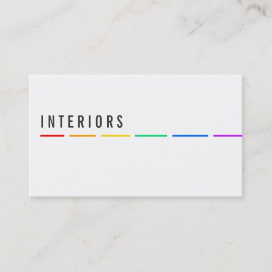 レインボーミニマル名刺 名刺 (正面)