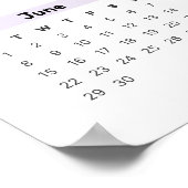 レインボーミニマル 2025 2026 カレンダーポスター ポスター (角)