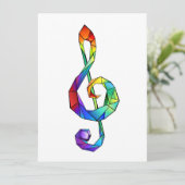 レインボーミュージカル鍵トレブルクレフ、 音符記号 シーズンカード (スタンド正面)