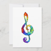 レインボーミュージカル鍵トレブルクレフ、 音符記号 シーズンカード (正面)