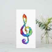 レインボーミュージカル鍵トレブルクレフ、 音符記号 シーズンカード (スタンド正面)