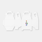 レインボーミュージカル鍵トレブルクレフ、 音符記号 フェイバーボックス (折り畳みなし)