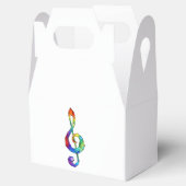 レインボーミュージカル鍵トレブルクレフ、 音符記号 フェイバーボックス (オープン)